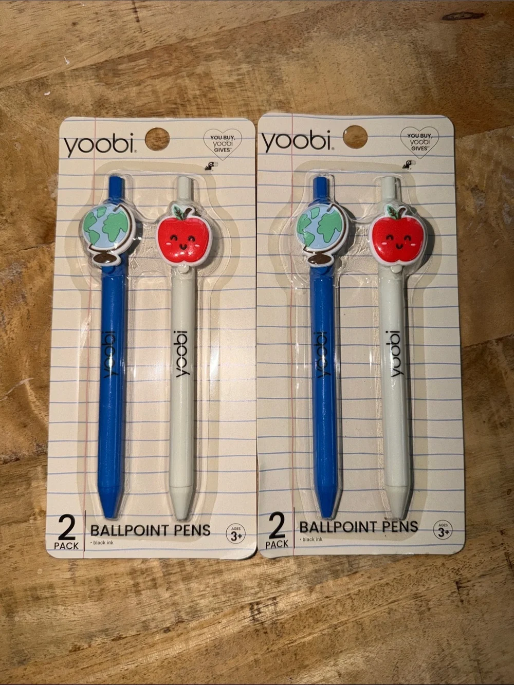Yoobi Assorted Color Ballpoint Pens & Sticky Notes Set - Picture 3 of 4